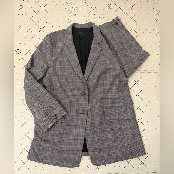 rag & bone Jackets & Blazers - Rag & Bone‎ blazer with a glen plaid pattern 16 wool blend